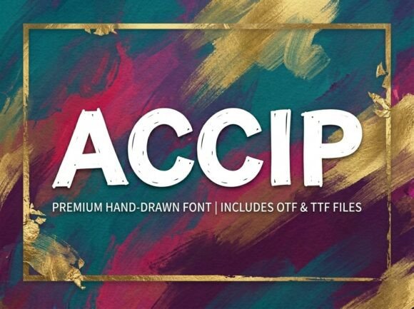 Accip: Elevating Brand Identity with Bold Decorative Typography