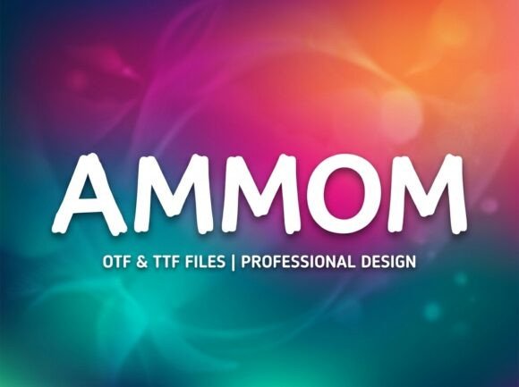 Ammom: Elevating Visual Identity with Bold Decorative Typography