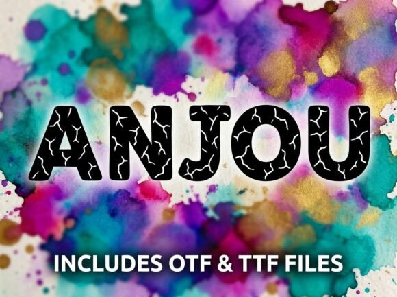 Anjou: Grounding Digital Interfaces with Cracked-Earth Typography