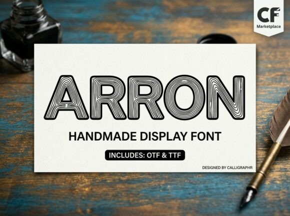 Arron: Grounding Your Brand with Organic Display Typography