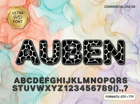 Auben: An Avant-Garde Display Font for Bold Design