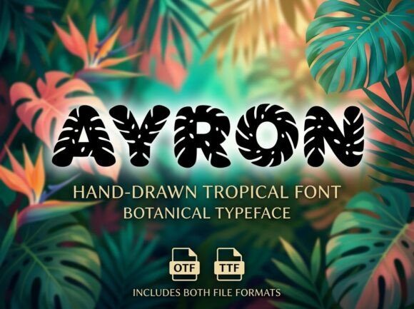 Ayron: Elevating Visual Identity with Avant-Garde Typography