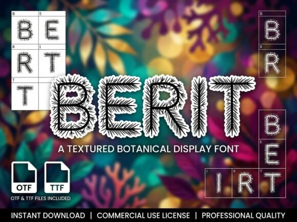 Berit: A Tactile Display Typeface for Wild and Wintery Brand Identities