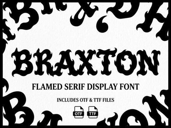 Braxton: A Bold Decorative Font for Impactful Design