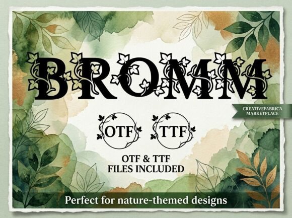 Bromm: A Comprehensive Guide to Using This All-Caps Decorative Display Font
