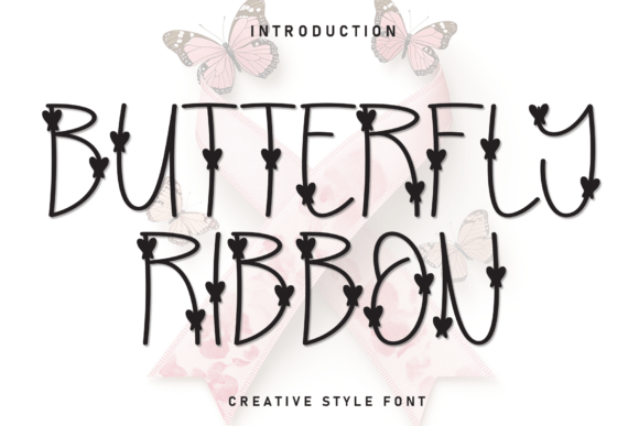 Butterfly Ribbon: Elevating Designs with Handwritten Warmth