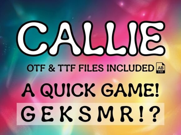 Callie: Elevating Visual Identity with Avant-Garde Typography