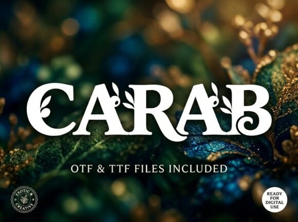 Carab: Strategic Application of a Decorative Display Typeface