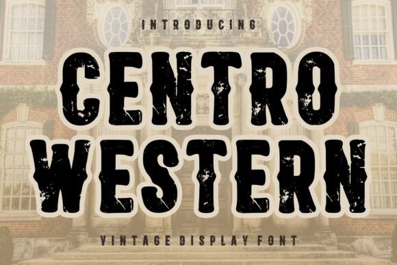Centro Western: Bold Vintage Display Font
