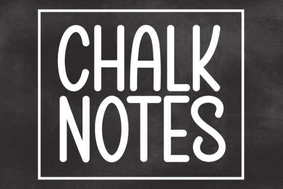 Chalk Notes: Handcrafted Display Font for Invites