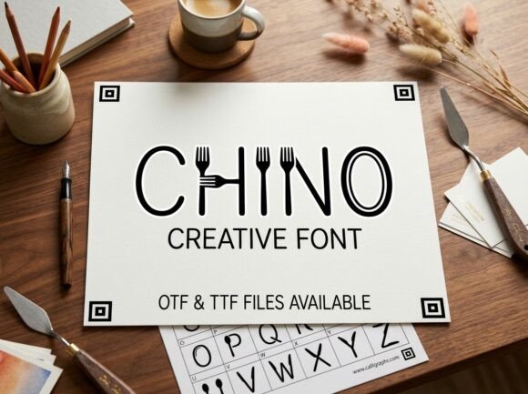 Chino: Elevating Visual Identity with Bold Decorative Typography