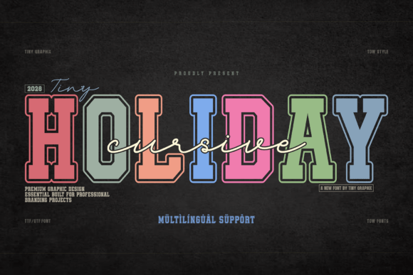 Cursive Holiday: Elevating Brand Identity with Varsity Serif and Organic Script