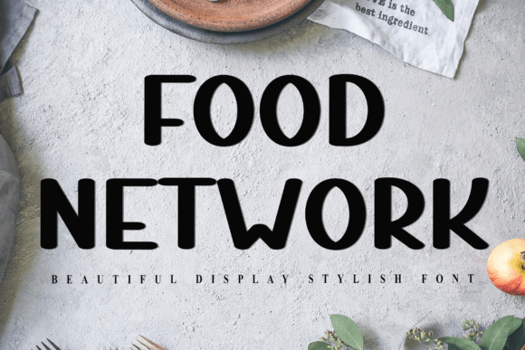 Food Network: Elevating Visual Communication Through Distinctive Typography