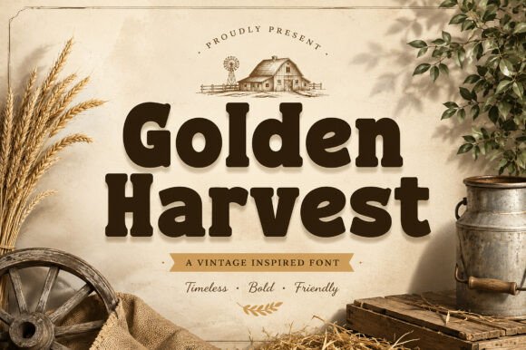 Golden Harvest: Elevating Rustic Brand Identity
