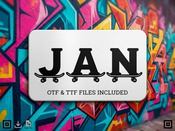 Jan: Elevating Skate Culture Branding with Authentic Display Typography