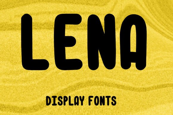 Lena Font: Bold, Cute Display Type for Creative Projects