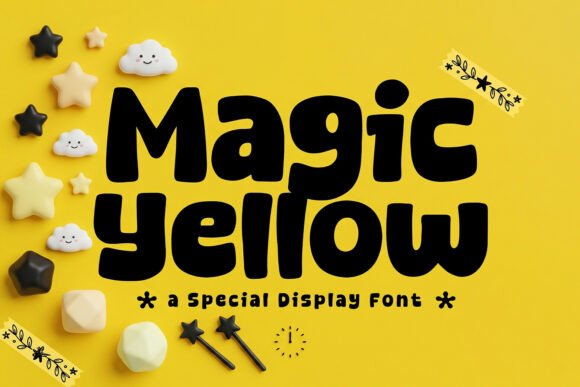 Magic Yellow: A Modern Display Font for Creative Projects