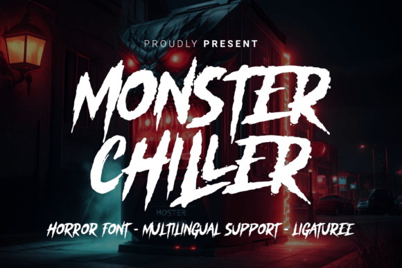 Monster Chiller: Strategic Application of Horror Typography in Visual Communication