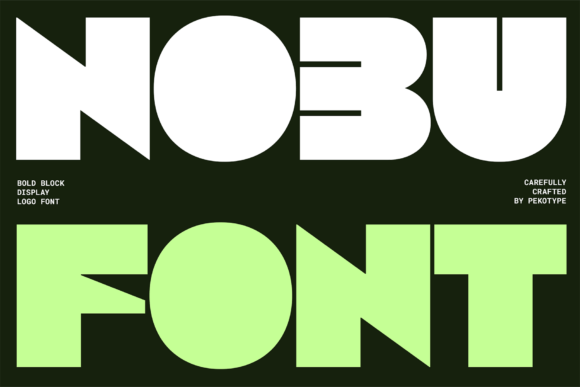 Nobu: Elevating Modern Design with Bold Geometric Typography