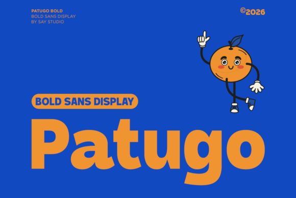 Patugo: Bold Display Font for Playful Branding