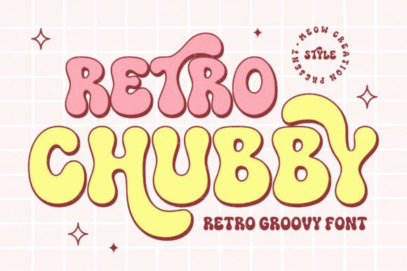 Retro Chubby: Bold Vintage Typography for Modern Design