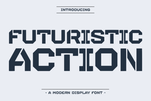 Step Into Tomorrow with Futuristic Action: Typography for the High-Velocity Digital Age