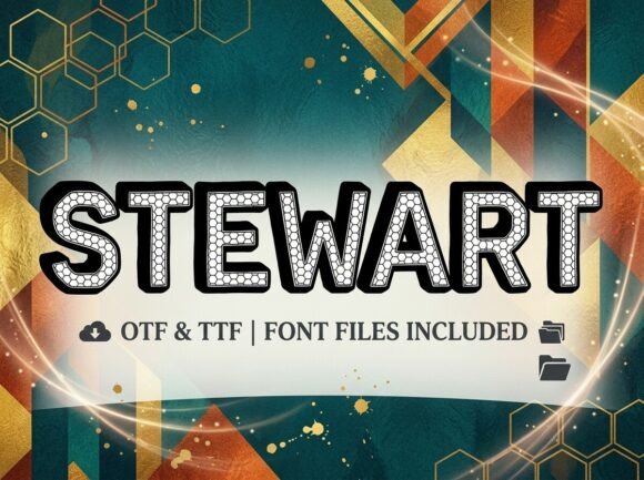 Stewart Font: Bold Decorative Display Typography