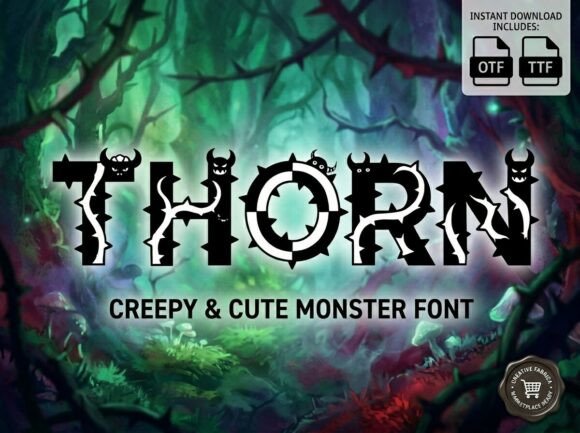 Thorn: Balancing Spooky and Adorable in Display Typography