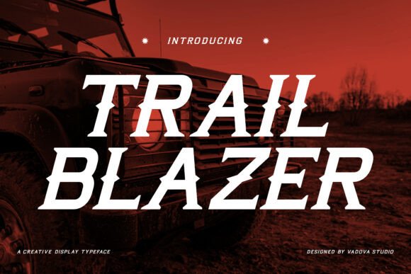 Trail Blazer: A Bold Display Serif for Automotive and Adventure Design