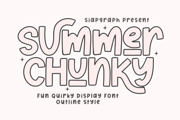 Why Summer Chunky Outline Is the Ultimate Font for Retro Summer Crafts and POD